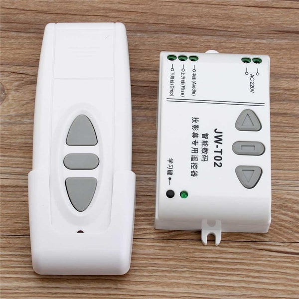 1 Set Digital Projection Screen Controller Electrical Curtain Motor Wireless Remote Control Switch Receiver Manual Function