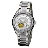 Mechanical Men's Watches Classic relogio masculino Silver Stainless Steel Skeleton Golden Movement Sport Army Mechanical Watch