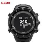 EZON Altimeter Barometer Thermometer Compass Weather Forecast Outdoor Men Digital Watches Sports Climbing Hiking Wristwatch