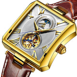 NEW Automatic Mechanical Watch Men Sapphire Binger Luxury Brand Waterproof Watches Male Tourbillon Wrist watch Clock B-5071M-2