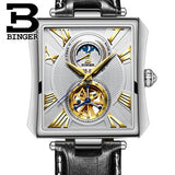 NEW Automatic Mechanical Watch Men Sapphire Binger Luxury Brand Waterproof Watches Male Tourbillon Wrist watch Clock B-5071M-2