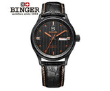 Switzerland men's watch luxury brand Wristwatches BINGER business Automatic men watches sapphire full stainless steel B5006-7