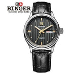 Switzerland men's watch luxury brand Wristwatches BINGER business Automatic men watches sapphire full stainless steel B5006-7