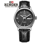 Switzerland men's watch luxury brand Wristwatches BINGER business Automatic men watches sapphire full stainless steel B5006-7