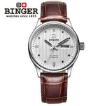 Switzerland men's watch luxury brand Wristwatches BINGER business Automatic men watches sapphire full stainless steel B5006-7