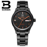 Switzerland men's watch luxury brand Wristwatches BINGER business Automatic men watches sapphire full stainless steel B5006-7