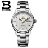 Switzerland men's watch luxury brand Wristwatches BINGER business Automatic men watches sapphire full stainless steel B5006-7