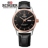 Switzerland men'swatch luxury brand Wristwatches BINGER luminous Mechanical clock full stainless steel Waterproof B5008-1