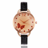 2017 New Fashion Women PU Leather Elegant ladies watches Band Quartz Analog Wrist Watches montres femmes Relogio Feminino #905