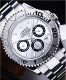 LOREO Fashion Sport Watches Men Watch Mechanical Wristwatches Stainless Steel Strongest Luminous Waterproof 200m AB2055