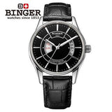 Sapphire Switzerland Mechanical Men Watch Automatic Binger Luxury Brand Wrist Watches Male Japanese Movement Men's Watch B5007