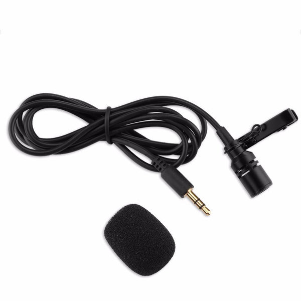 Portable Mini 3.5mm Microphone with Lapel Clip Plug and Plug for PC Computer dropshipping available
