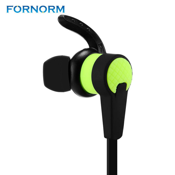 Fornorm In-Ear Wire Sports 3.5mm Plug Earphone Sweatproof Heavy Bass Earbuds Two Colors For Exercise Running Hiking Out