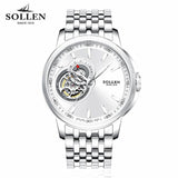 zegarki meskie Men Watch Brand Full Stainless steel Mechanical Watches Dive 50M Business wristwatches Man Military Army Clcok
