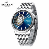 zegarki meskie Men Watch Brand Full Stainless steel Mechanical Watches Dive 50M Business wristwatches Man Military Army Clcok