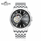 zegarki meskie Men Watch Brand Full Stainless steel Mechanical Watches Dive 50M Business wristwatches Man Military Army Clcok