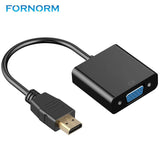1080P HDMI Digital Male to VGA Female Video Cable Converter Adapter to Analog Video Audio For PC Laptop Tablet for PC DVD TV