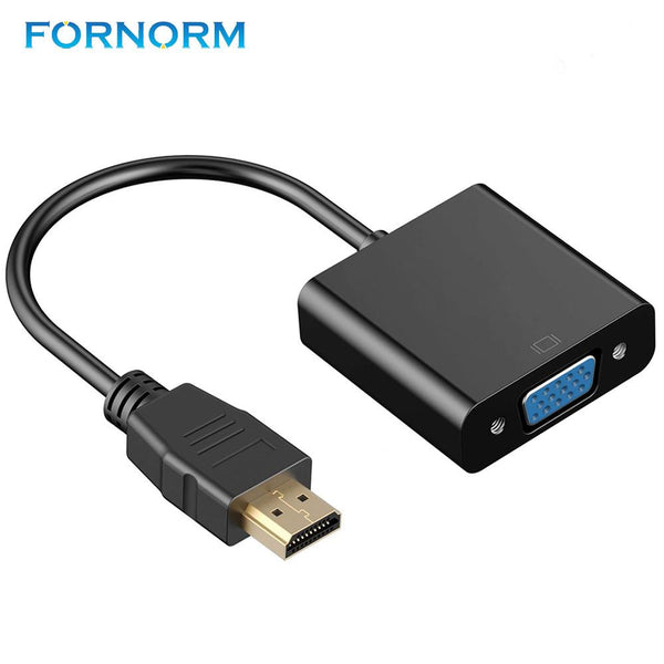 1080P HDMI Digital Male to VGA Female Video Cable Converter Adapter to Analog Video Audio For PC Laptop Tablet for PC DVD TV