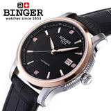 Switzerland BINGER men's watch luxury brand Mechanical Wristwatches movement full stainless steel  BG-0405-5