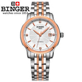 Switzerland BINGER men's watch luxury brand Mechanical Wristwatches movement full stainless steel  BG-0405-6