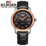 Switzerland BINGER men's watch luxury brand Mechanical Wristwatches movement full stainless steel  BG-0405-7