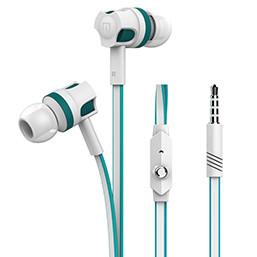 FORNORM Dual Color Aluminum Stereo Earphone Wired In-ear Heavy Bass Headset Handsfree With MIC For  iPhone  Phone