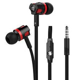 FORNORM Dual Color Aluminum Stereo Earphone Wired In-ear Heavy Bass Headset Handsfree With MIC For  iPhone  Phone