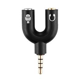 FORNORM 3.5mm Audio Speakon Earphone Adapter Male To 2 Female Audio Cables Headphone Adapter Headphone Splitter