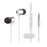Universal Wired Super Heavy Bass Headset Earbuds In-ear Earphone With Stereo Microphone for Samsung IOS Iphone HTC LG