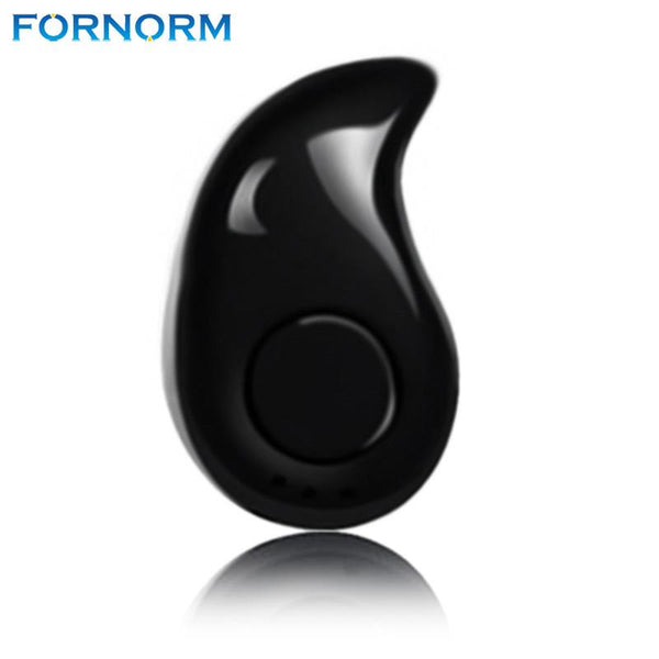 FORNORM Wireless Bluetooth V4.0 Stealth Earpiece Mini Sport Earphone Headset Music Handsfree Voice Prompts For iPhone Android
