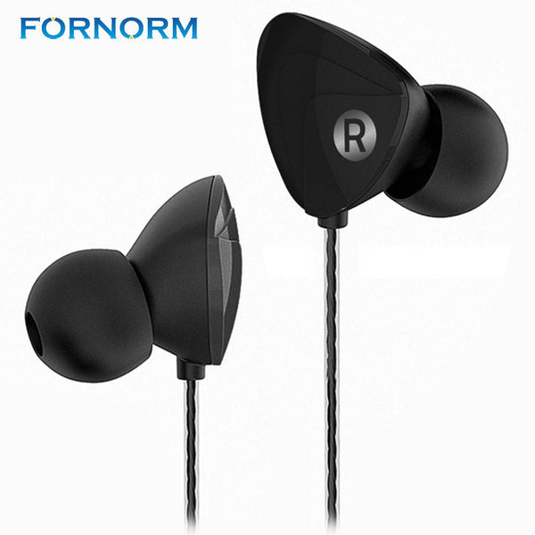 FORNORM Inear Earbuds Stereo Earphone Hands Free Sports Earphone With HD Microphone for Smartphone Iphone MP4 Tablet PC