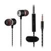 FORNORM S1 Metal Earphones with Microphone Super Bass Headset Earbuds In-ear Earphone Noise Cancelling for Xiaomi iphone MP3