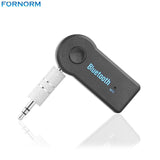 Fornorm Universale Audio Music Receiver Adapter 3.5mm Bluetooth Transmitter Auto AUX Streaming A2DP Kit for Speaker Headphone