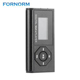 FORNORM Mini USB Reproductor Mp3 Music Media Player LCD Screen Support 16GB Micro SD TF Card Digitial Music Mp3 Player