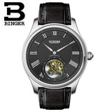 Switzerland BINGER Watches Men Brand Luxury Seagull Automatic Movemt Watch Male Tourbillon Sapphire Alligator Hide Mechanical 1