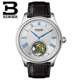 Switzerland BINGER Watches Men Brand Luxury Seagull Automatic Movemt Watch Male Tourbillon Sapphire Alligator Hide Mechanical 2