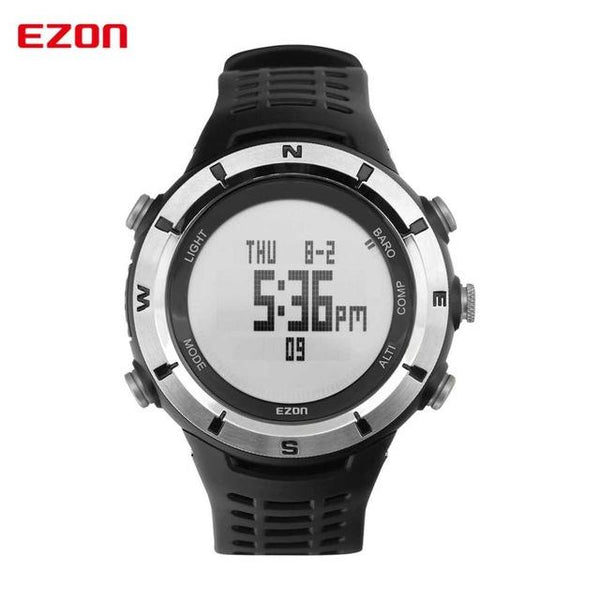EZON Altimeter Barometer Thermometer Weather Forecast Outdoor Men Digital Watches Sports Climbing Hiking Wristwatch Montre Homme