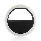 FORNORM USB Rechargeable 36 Led Camera Enhancing Photography Selfie Ring Flash Light for iPhone 8 7plus for Samsung Galaxy7 s8