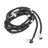 FORNORM Pearl Necklace In-ear Earphone Stereo Magnetic Design 3D surround sound Hands Free Earbuds With HD Mic