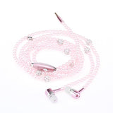 FORNORM Pearl Necklace In-ear Earphone Stereo Magnetic Design 3D surround sound Hands Free Earbuds With HD Mic