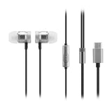 FORNORM USB Type-C In-Ear Wired Earphone Metal Soft Silicone For Levi LeEco Le2 max Pro2 3 Mp3 Mp4