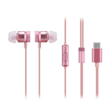 FORNORM USB Type-C In-Ear Wired Earphone Metal Soft Silicone For Levi LeEco Le2 max Pro2 3 Mp3 Mp4