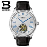 Switzerland BINGER Men Watch Brand Luxury Seagull Automatic Movemt Watches Male Tourbillon Sapphire Alligator Hide Mechanical 1