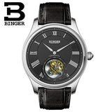 Switzerland BINGER Men Watch Brand Luxury Seagull Automatic Movemt Watches Male Tourbillon Sapphire Alligator Hide Mechanical 1