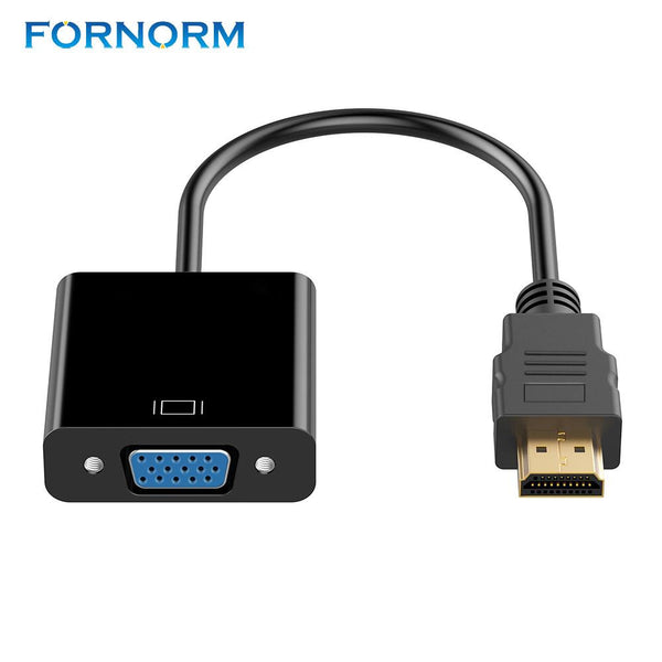 FORNORM HDMI to VGA Adapter Converter for HDMI Cable Support Full HD 1080P HDTV HDMI to VGA Cable for PC Laptop Tablet