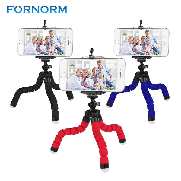 FORNORM Mini Flexible Octopus Tripod for iPhone Samsung Xiaomi Huawei Mobile Phone Smartphone Tripod for Gopro Camera DSLR Mount