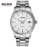 READ Men's business automatic mechanical Leather Strap watch Luxury Brand Fashion Waterproof  Wristwatch R8009