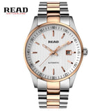 READ Men's business automatic mechanical Leather Strap watch Luxury Brand Fashion Waterproof  Wristwatch R8009