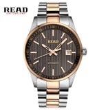 READ Men's business automatic mechanical Leather Strap watch Luxury Brand Fashion Waterproof  Wristwatch R8009