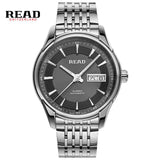 READ Men's Watch Classic double calendar Mens watch fashion men's Hot Luxury Brand  Business Clock Steel Watch R8082